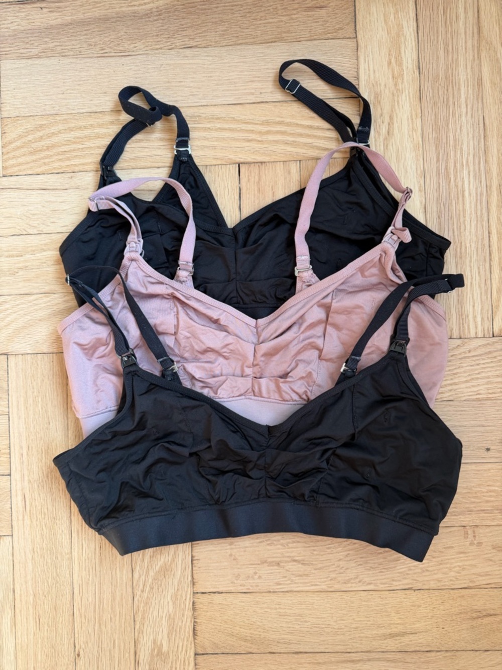 Bodily | The Do Anything Bra | Wireless Nursing and Pumping Bra - Black & Dusk